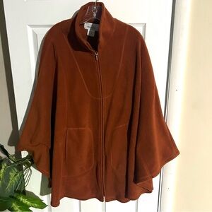 Willow Lane Over Sized Flowy Fleece Poncho
